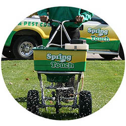 Belle Plaine spring touch lawn and pest control company lawn truck